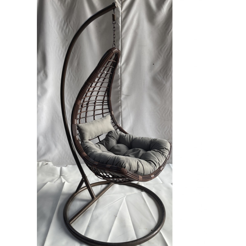 ARTEKKO ΚΟΥΝΙΑ ΕΞΩΤΕΡΙΚΟΥ ΧΩΡΟΥ ΚΑΦΕ ΜΕ ΓΚΡΙ ΜΑΞΙΛΑΡΙΑ  ΓΚΡΙ ΣΚΕΛΕΤΟ 80*90*200CM 248-1170BBG