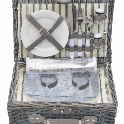 Inart ΚΑΛΑΘΙ ΠΙΚΝΙΚ ΓΙΑ 2 ΨΑΘΙΝΟ ΓΚΡΙ Μ38Π26Υ18εκ 3-60-612-0010 Inart ΚΑΛΑΘΙ ΠΙΚΝΙΚ ΓΙΑ 2 ΨΑΘΙΝΟ ΓΚΡΙ Μ38Π26Υ18εκ 3-60-612-0010