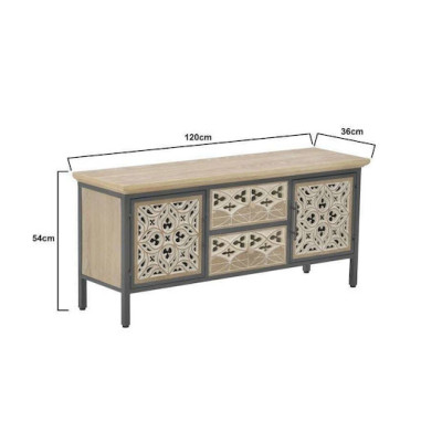 INART ΜΠΟΥΦΕΣ ΜΕΤΑΛΛΙΚΟΣ ΞΥΛΙΝΟΣ NATURAL ΜΑΥΡΟΣ Διαστάσεις (ΜΠΥ)120εκ x 36εκ x 54εκ - INART - 3-50-966-0006 INART ΜΠΟΥΦΕΣ ΜΕΤΑΛΛΙΚΟΣ ΞΥΛΙΝΟΣ NATURAL ΜΑΥΡΟΣ Διαστάσεις (ΜΠΥ)120εκ x 36εκ x 54εκ - INART - 3-50-966-0006