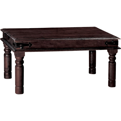 WoodWell Kami Τραπεζάκι Σαλονιού Καθιστικού, Ξύλο Sheesham Καρυδί 60x90x40cm ΕΣ201 