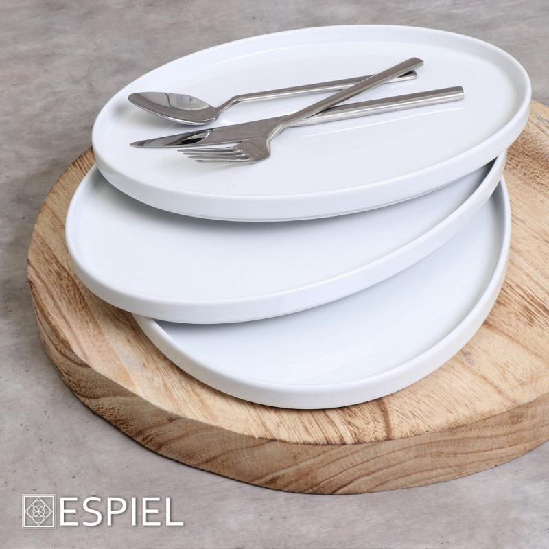 GOOD MOOD st ΠΙΑΤΕΛΑ STEP ΟΒΑΛ ΛΕΥΚΗ 36X26X2,4EK 001.751095K2