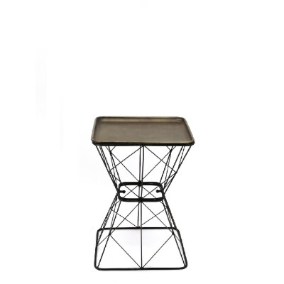 ΤΡΑΠΕΖΑΚΙ ΤΕΤΡΑΓ.ΜΕ ΜΕΤΑΛ.ΠΛΕΓΜΑ ΜΠΡΟΝΖΕ 40Χ56ΕΚ AFT225