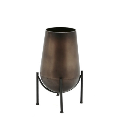 ΒΑΖΟ ΜΕΤΑΛ. ΜΕ STAND ΜΠΡΟΝΖΕ 35ΕΚ AFT243