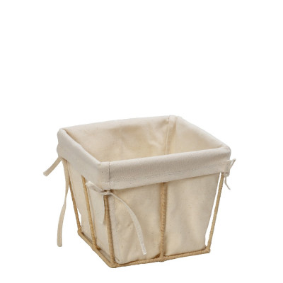 DIS. ΚΑΛΑΘΙ ΤΕΤΡΑΓ. COTTON ΜΕ ΨΑΘΙΝΟ STAND 12X12X9,5EK AMN115