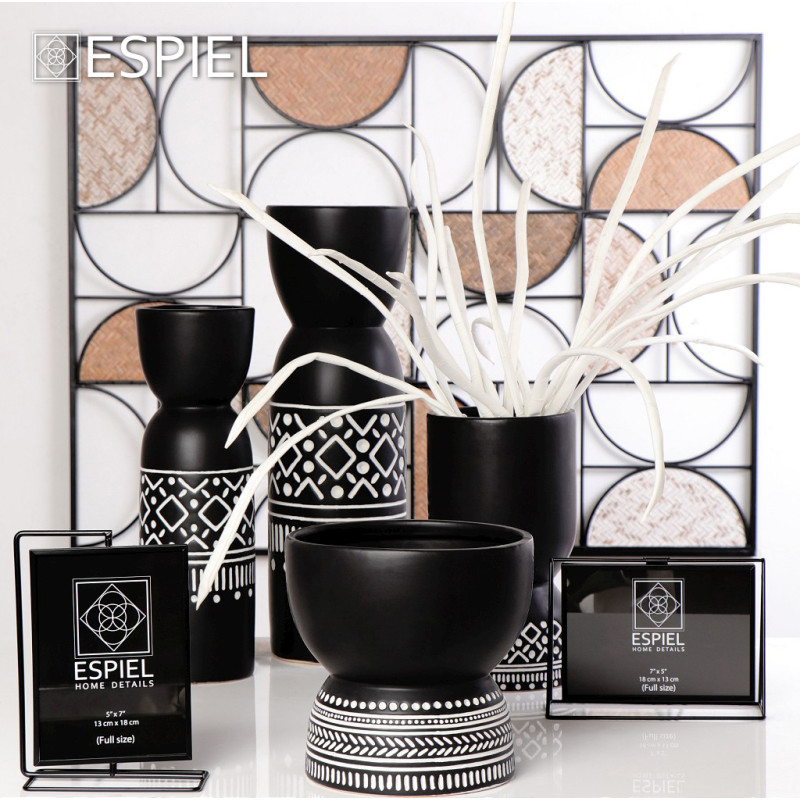 BAZO ΚΕΡΑΜΙΚ. ΜΑΥΡΟ TRIBAL 15Χ15Χ27,5ΕΚ. CER2307