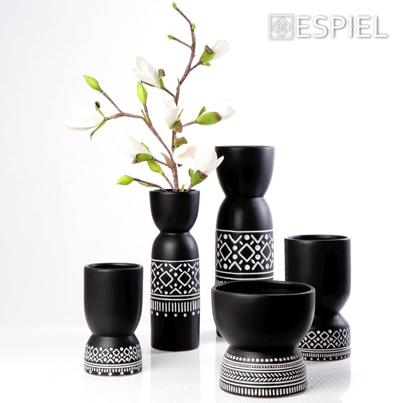 BAZO ΚΕΡΑΜΙΚ. ΜΑΥΡΟ TRIBAL 15Χ15Χ27,5ΕΚ. CER2307