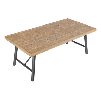 ΤΡΑΠΕΖΑΚΙ ΣΑΛΟΝΙΟΥ ΜΕΤΑΛ. ΜΕ ΞΥΛ. ΕΠΙΦ.120Χ60Χ45ΕΚ DIL104