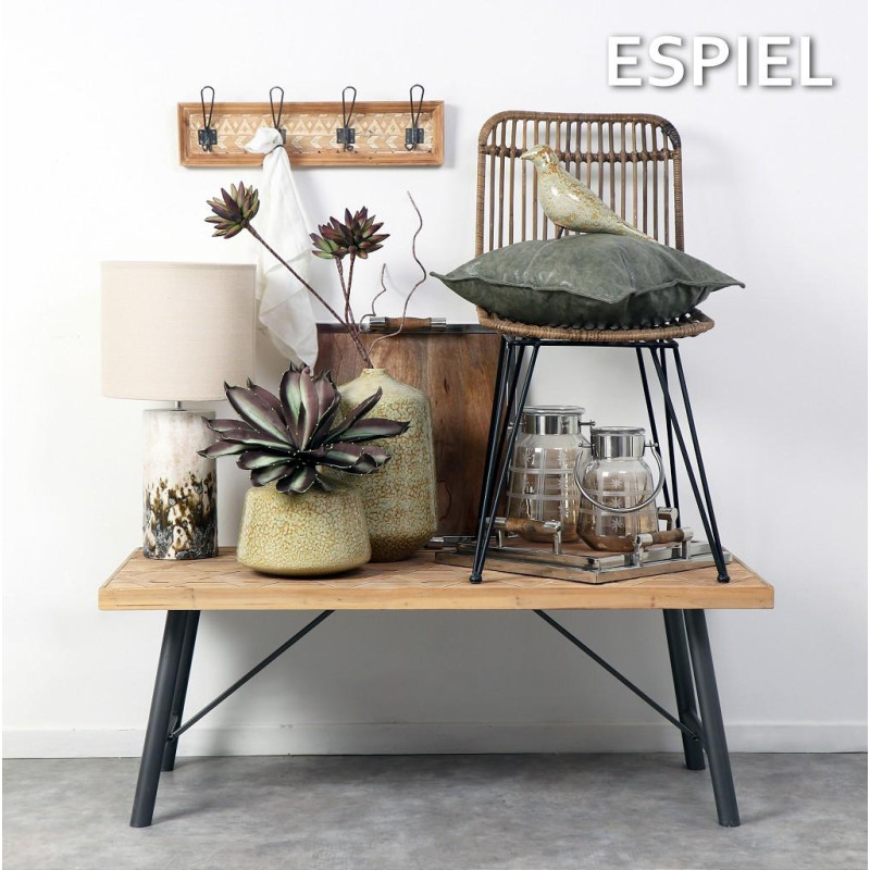 ΤΡΑΠΕΖΑΚΙ ΣΑΛΟΝΙΟΥ ΜΕΤΑΛ. ΜΕ ΞΥΛ. ΕΠΙΦ.120Χ60Χ45ΕΚ DIL104