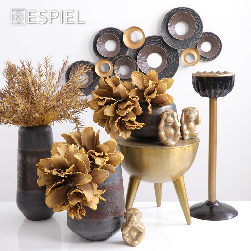 ΤΑΣΑΚΙ ΜΕ STAND ΑΝΤΙΑΝΕΜΙΚΟ ΑΛΟΥΜ. ΜΠΡΟΝΖΕ 65X24 ΕΚ FLA302