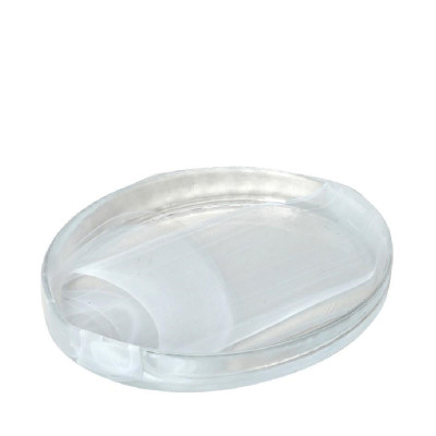 DIS. ATLAS ΟΒΑΛ ΠΙΑΤΕΛΑ ''ALABASTER'' ΛΕΥΚΟ 21X16,5CM HOR1612K6