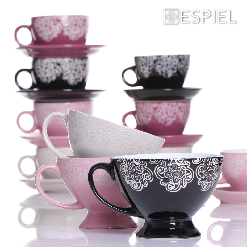 DIS. VIENNA ΜΠΩΛ ΜΕ ΠΟΔΙ ΚΑΙ ΛΑΒΗ ΜΠΕΖ 320ML 13.3x9.5 Κ6/Μ24 HUN103K6