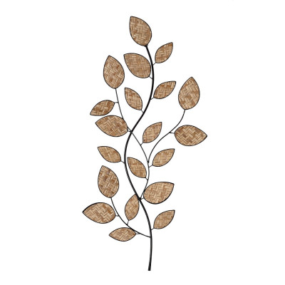 ΔΙΑΚΟΣΜΗΤΙΚΟ ΤΟΙΧΟΥ ΜΕΤΑΛΛΙΚΟ ΜΠΕΖ ΜΕ ΦΥΛΛΑ ΑΠΟ ΨΑΘΑ 43,5Χ91ΕΚ ICY126