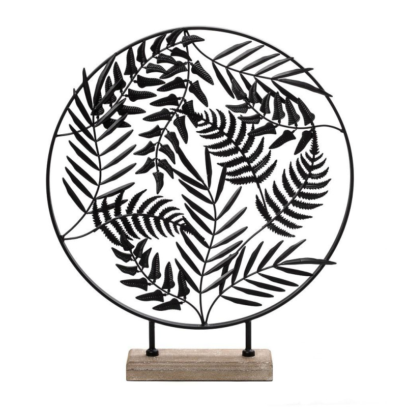 ΔΙΑΚΟΣΜΗΤΙΚΟ ΕΠΙΤΡΑΠΕΖΙΟ ΜΑΥΡΑ ΦΥΛΛΑ 51ΕΚ ICY134