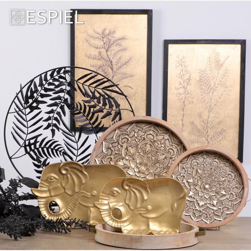 ΔΙΑΚΟΣΜΗΤΙΚΟ ΕΠΙΤΡΑΠΕΖΙΟ ΜΑΥΡΑ ΦΥΛΛΑ 51ΕΚ ICY134