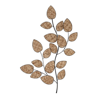 ΔΙΑΚΟΣΜΗΤΙΚΟ ΤΟΙΧΟΥ ΜΕΤΑΛΛΙΚΟ ΜΠΕΖ ΜΕ ΦΥΛΛΑ ΑΠΟ ΨΑΘΑ 66Χ90ΕΚ ICY157