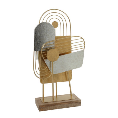 ΕΠΙΤΡΑΠΕΖΙΟ ΔΙΑΚ. ΜΕΤΑΛ-ΞΥΛΟ ΧΡΥΣΟ ΓΕΩΜΕΤΡΙΚΟ 43X28,5X10 ICY217