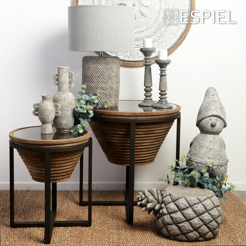 ΤΡΑΠΕΖΑΚΙ ΣΤΡΟΓΓ. ΞΥΛ. ΓΥΑΛ. TEMPERED ΜΕ ΜΕΤΑΛΛΙΚΗ ΒΑΣΗ 65Χ65Χ66ΕΚ JAM105