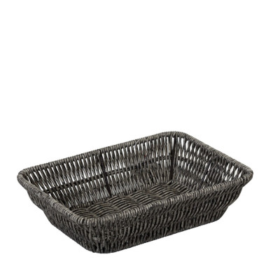 ΨΩΜΙΕΡΑ SYNTH. RATTAN ΟΡΘ. M ΓΚΡΙ 24Χ16Χ6ΕΚ (smA) KOD202