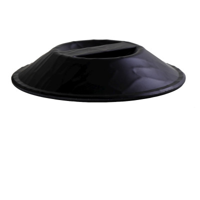 BLACK ΚΑΠΑΚΙ  ΣΤΡΟΓΓ. 24Χ24Χ4,5ΕΚ WAVY MATTE ΜΕΛΑΜΙΝΗΣ MLB2106K24-1