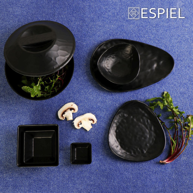 BLACK ΜΠΩΛ  ΤΡΙΓ.25X25,5X9ΕΚ WAVY MATTE ΜΕΛΑΜΙΝΗΣ MLB3207K12-3