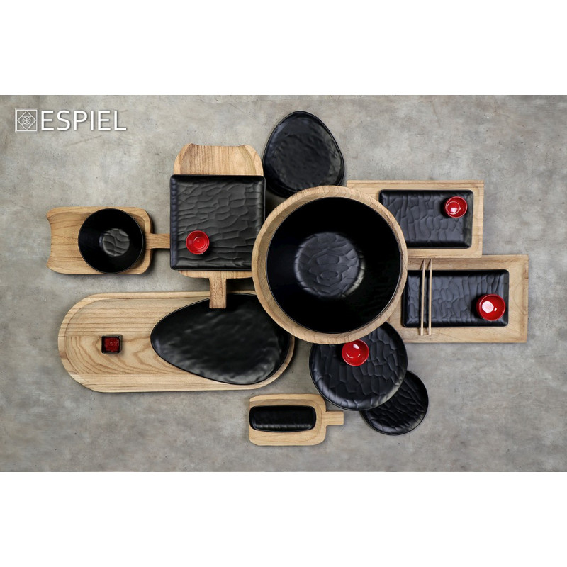 BLACK ΠΙΑΤΕΛΑ ΤΡΙΓ.28Χ18Χ2ΕΚ WAVY MATTE ΜΕΛΑΜΙΝΗΣ MLB3209K36-6 BLACK ΠΙΑΤΕΛΑ ΤΡΙΓ.28Χ18Χ2ΕΚ WAVY MATTE ΜΕΛΑΜΙΝΗΣ MLB3209K36-6