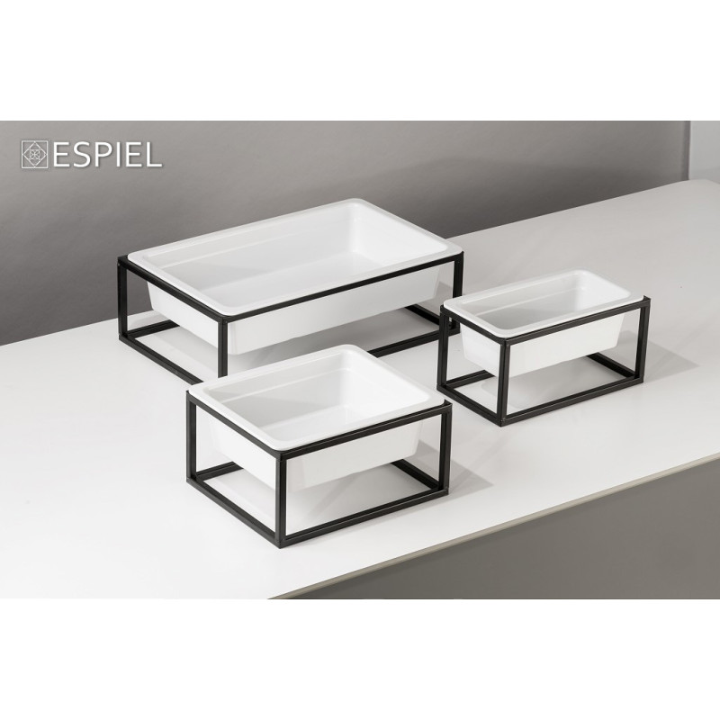 ΓΑΣΤΡΟΝΟΜΟΣ GN1/2 ΛΕΥΚΟ ΓΥΑΛΙΣΤ. ΜΕΛΑΜΙΝΗΣ 32,5Χ26,5Χ10ΕΚ MLL545K8-1