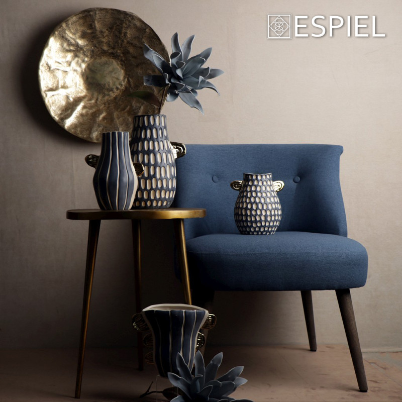 ΒΑΖΟ ΜΠΛΕ-ΧΡΥΣΟ ΚΕΡΑΜ. 20,2ΕΚ NIX115