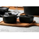 LAVA ΚΑΤΣΑΡΟΛΑΚΙ ΟΡΘ. STONEWARE ΜΑΥΡΟ 220ML 16χ8.8χ5ΕΚ. NOL108K4
