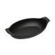 LAVA ΣΑΓΑΝΑΚΙ ΟΒΑΛ STONEWARE ΜΑΥΡΟ 430ML  19,5(24 INCL. HANDLES)X12,8X5,8CM NOL120K4