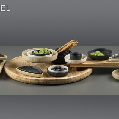 DIS. GOBI BLACK SAND HANDMADE ΠΙΑΤΑΚΙ ΤΡΙΓΩΝ. ΜΑΥΡΟ ΜΑΤ 15Χ8,5Χ2ΕΚ OW2046K6