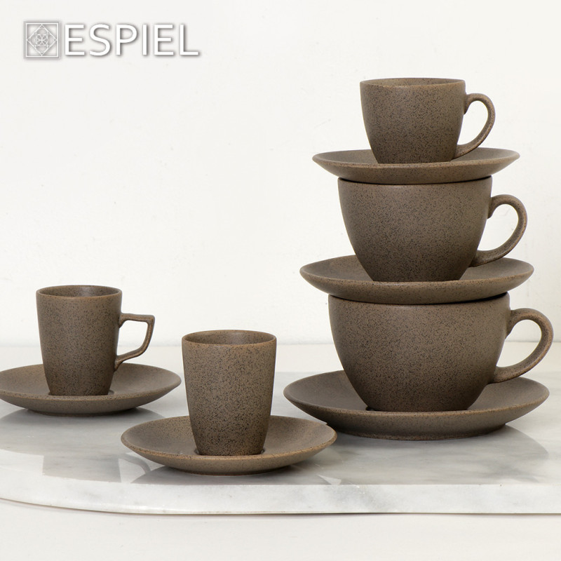 MORGAN GRANITE ΦΛΙΤΖΑΝΙ & ΠΙΑΤΑΚΙ ΕΣΠΡΕΣΣΟ ΜΕ ΛΑΒΗ 80CC 12Χ12Χ7ΕΚ OW2073K6