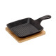 ΤΗΓΑΝΑΚΙ ΤΕΤΡ. CAST-IRON ΜΑΥΡΟ 24Χ16Χ5ΕΚ ΜΕ ΒΑΣΗ B SAG103