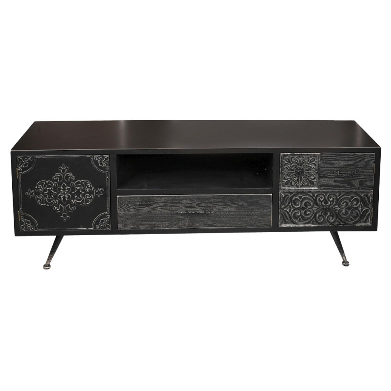 ΕΠΙΠΛΟ TV ΞΥΛΙΝΟ ΜΑΥΡΟ 150χ40χ55.5ΕΚ SAZ213