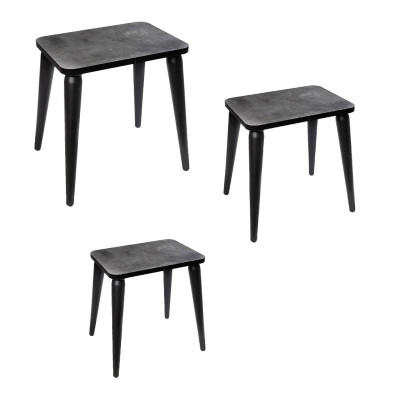 ΤΡΑΠΕΖΑΚΙ ΟΡΘΟΓ. SET/3 ΓΚΡΙ MDF 60-45-30ΕΚ SOY105