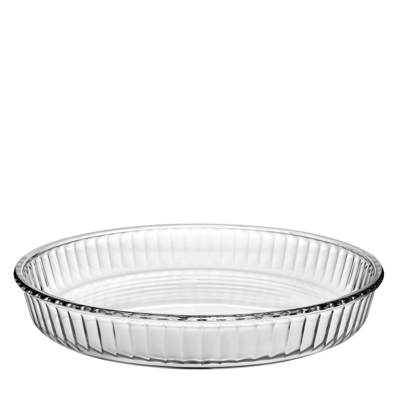 Χ.ΣΥΣΚ. BORCAM TART ROUND TRAY TEMPERED H: 5 D: 31,9CM 2950CC P/120 OB4 (smC) SP59014K1