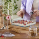 UP.OR. BORCAM SQUARE TRAY 4100ML TEMP. H:6,5 D:28,7CM P/108 GB1.OB6 SP59314G1