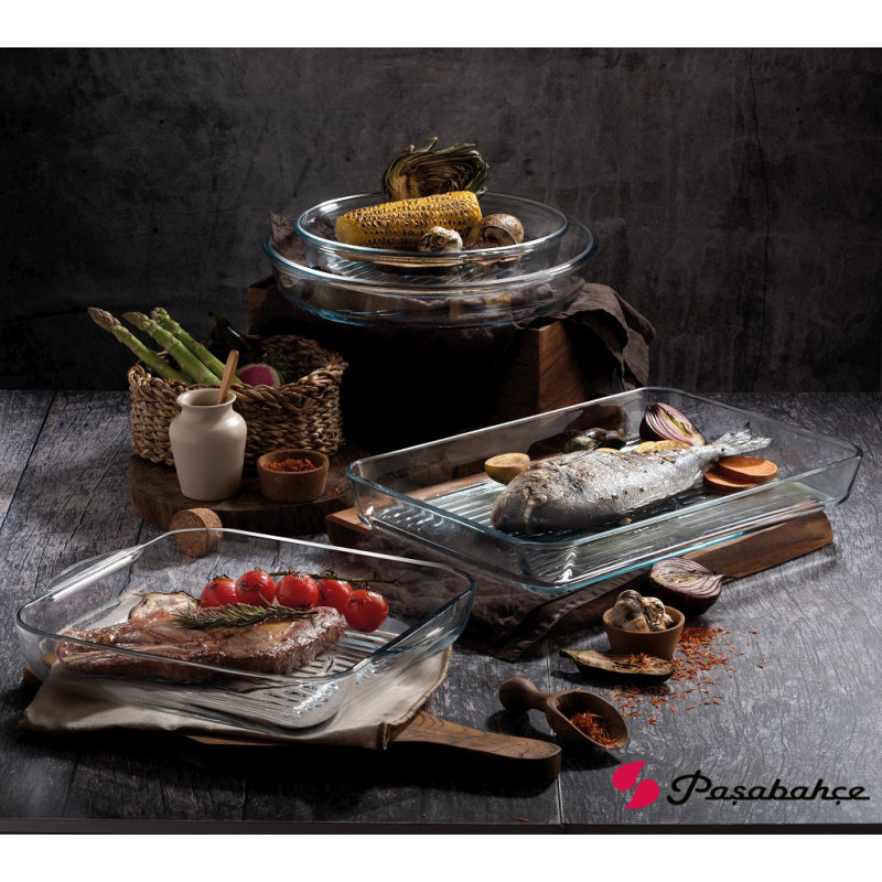 UP.OR. BORCAM GRILL ROUND TRAY TEMP. 2950CC H: 5 D: 31,85CM P/108 GB1.OB6. (smC) SP59544G1
