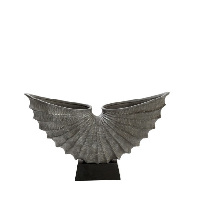 ΕΠΙΤΡΑΠΕΖΙΟ ΔΙΑΚΟΣΜΗΤΙΚΟ ''LUCKY HORN'' ΓΚΡΙ ΚΕΡΑΜ. ΜΕ ΞΥΛ. ΒΑΣΗ ΜΑΥΡΗ 42,5Χ11Χ25,5ΕΚ TAS108