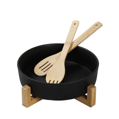 ΣΑΛΑΤΙΕΡΑ ΠΟΡΣΕΛ. ΜΑΥΡΗ ΜΕ 2 ΞΥΛ. ΚΟΥΤΑΛΕΣ/ΒΑΣΗ 26,7Χ26,7Χ9,8ΕΚ TVL105