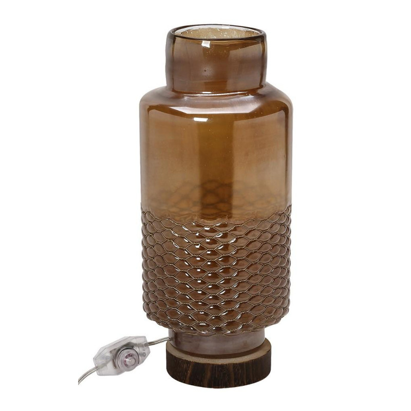 ΛΑΜΠΑΤΕΡ ΓΥΑΛ.ΜΕ ΞΥΛ.ΒΑΣΗ ΚΑΦΕ-ΠΛΕΓΜΑ 41.5ΕΚ. VID131