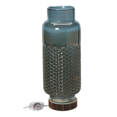 ΛΑΜΠΑΤΕΡ ΓΥΑΛ.ΜΕ ΞΥΛ.ΒΑΣΗ ΓΑΛΑΖΙΟ-ΠΛΕΓΜΑ 41.5ΕΚ. VID132