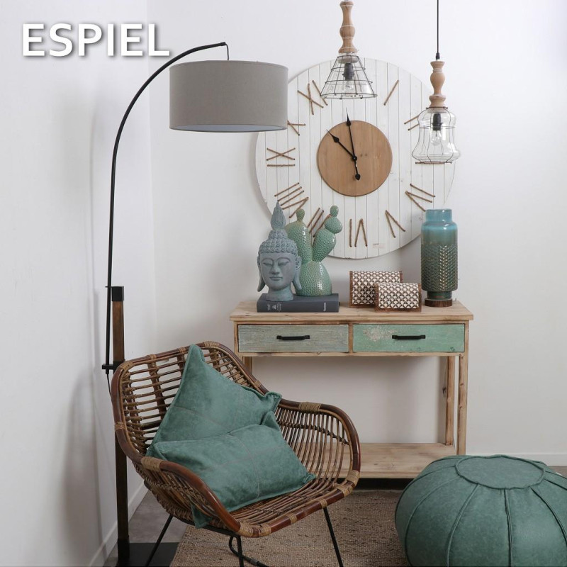 ΛΑΜΠΑΤΕΡ ΓΥΑΛ.ΜΕ ΞΥΛ.ΒΑΣΗ ΓΑΛΑΖΙΟ-ΠΛΕΓΜΑ 41.5ΕΚ. VID132