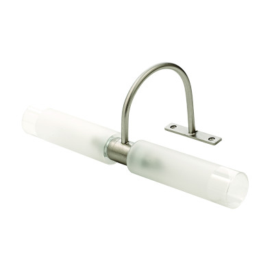 InLight Επιτοίχιο φωτιστικό από νίκελ ματ μέταλλο και αμμοβολή γυαλί 2XG9 D:31,5cm (1046-Νίκελ Ματ)