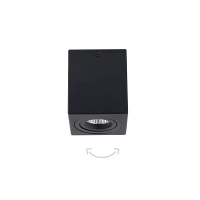 InLight Φωτιστικό οροφής από μαύρο μέταλλο 1XGU10 D:7,8cm (42026-BL) InLight Φωτιστικό οροφής από μαύρο μέταλλο 1XGU10 D:7,8cm (42026-BL)