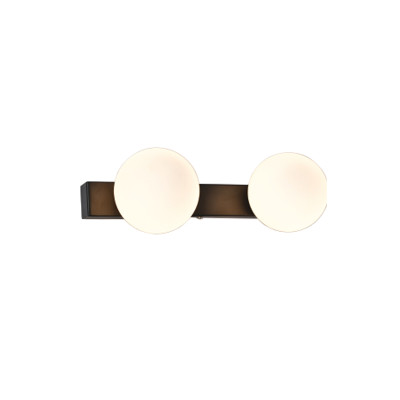 InLight Επιτοίχιο φωτιστικό από μαύρο μέταλλο και λευκή οπαλίνα 2XG9 D:31cm (43422-2) InLight Επιτοίχιο φωτιστικό από μαύρο μέταλλο και λευκή οπαλίνα 2XG9 D:31cm (43422-2)