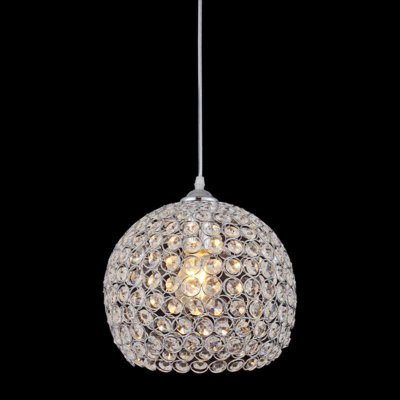 Artekko Artekko Crystal Φωτιστικό Μεταλλικό με Διάφανα Κρύσταλλα (25x25x25)cm 023-3074