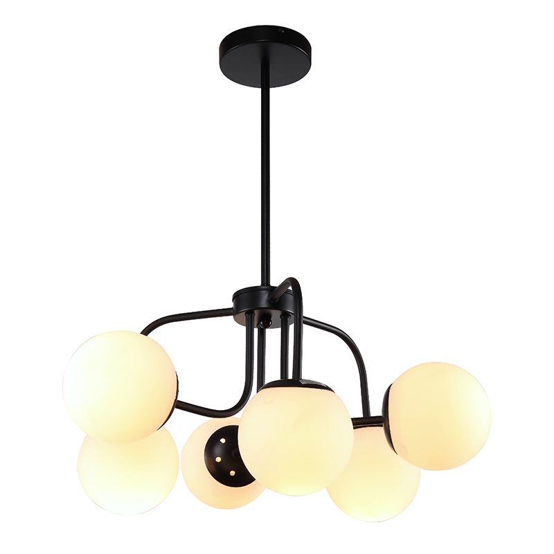 Artekko Artekko Tube Φωτιστικό 6φωτο Μεταλλικό Μαύρο (50x50x60)cm 023-3076