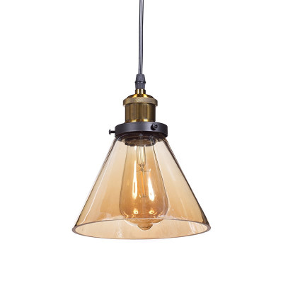 Artekko Artekko Sepia Μονόφωτο Γυάλινο Φωτιστικό Οροφής (E27) σε Μελί Απόχρωση (10x18x89)cm 023-3183