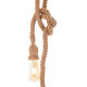 Artekko Artekko Hemp Rope Φωτιστικό Οροφής 2φωτο (Ε27) με Σχοινί (10x10x100)cm 023-3303