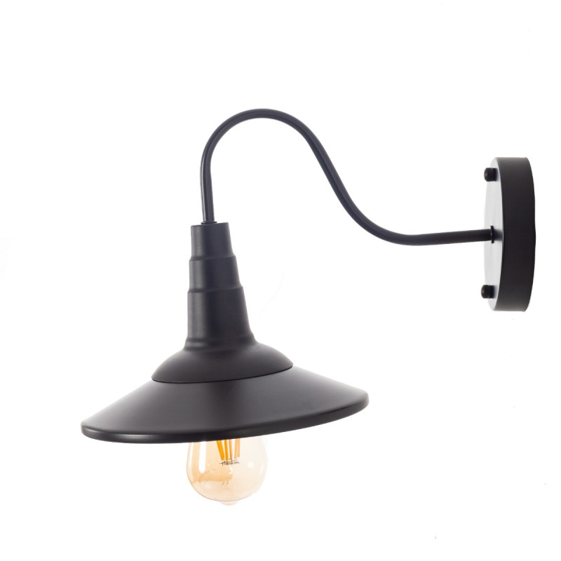 Artekko Artekko Aluminum Φωτιστικό Απλίκα Μονόφωτο (Ε27) Μαύρο με Καθρέφτη (29x29x46)cm 023-3325